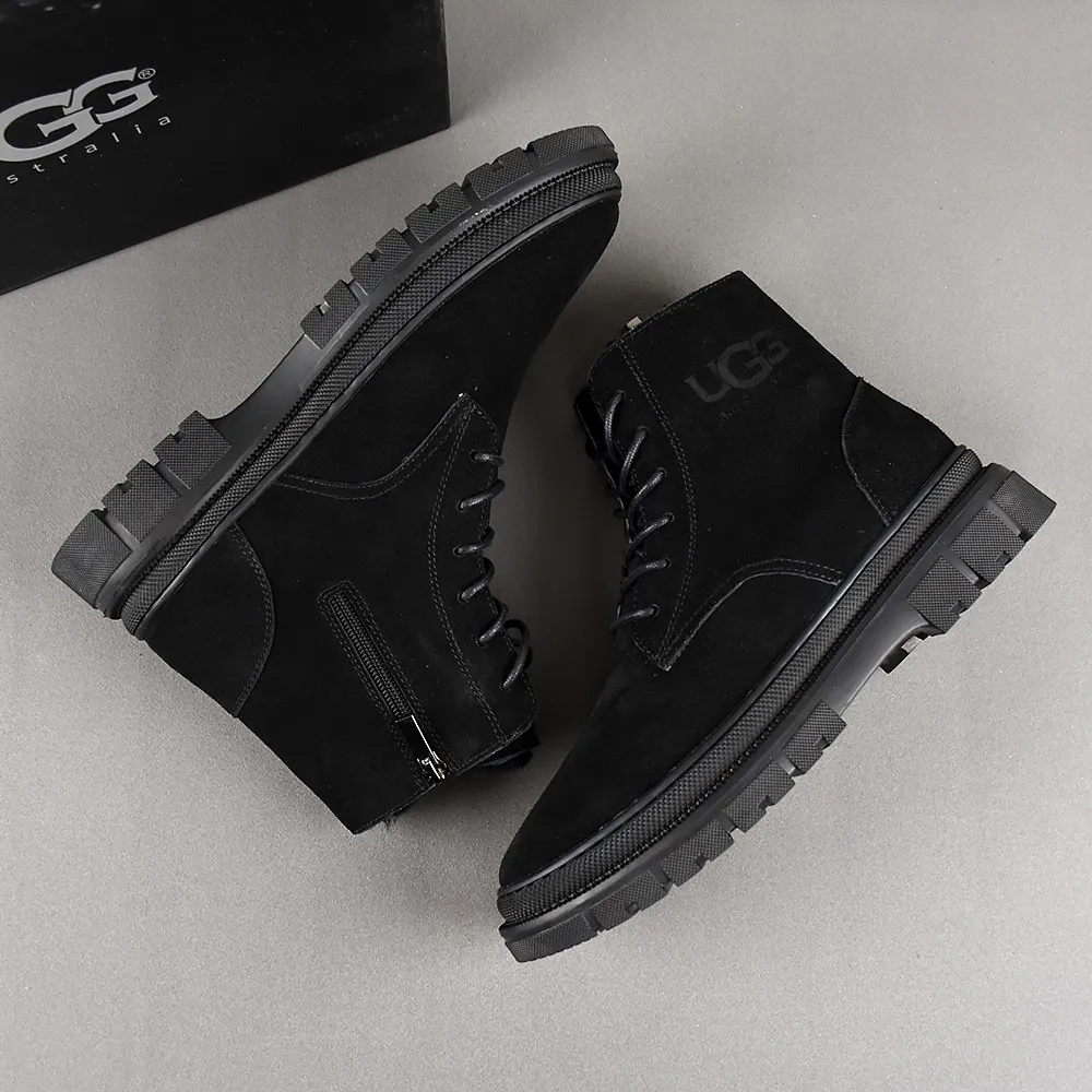 PP520🛜🛜🛜【ugg】The upper is made of waterproof nubuck, real wool lining, and non-slip rubber sole. Warm and comfortable, a must-have in winter! Men's size 38-44 (custom-made size 45 is non-refundable).